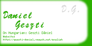 daniel geszti business card