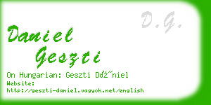 daniel geszti business card